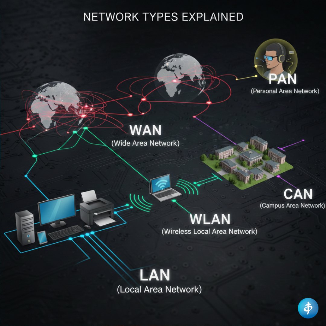 Network Types: LAN, WLAN, WAN, CAN and PAN Explained – Cybearshield